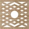 Ekena Millwork Chevron Wood Fretwork Pierced Ceiling Medallion, Red Oak, 34"OD x 8 3/4"ID x 3/8"T CMWP34X34X0375CHRO - alternate 4